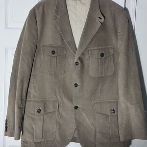 Tasso Elba Men's Corduroy Jacket - Tan